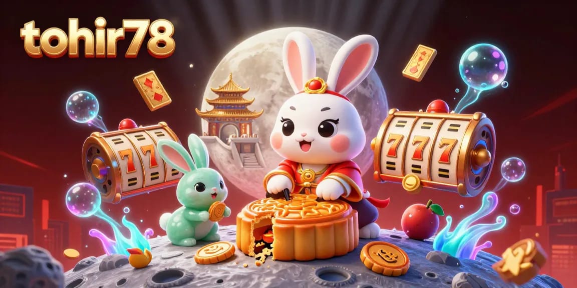 Menangkan jackpot di Tohir78 dengan ilustrasi 3D yang kaya detail, menggambarkan karakter dan elemen kasino.