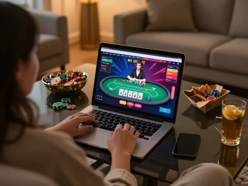 Engaging in online poker gameplay on TG88's casino platform