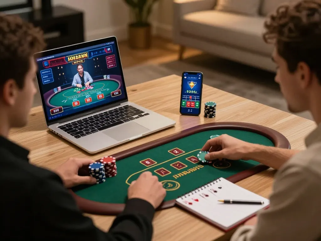 Engaging player enjoying game on go8 com platform, showcasing exciting online gambling experience.