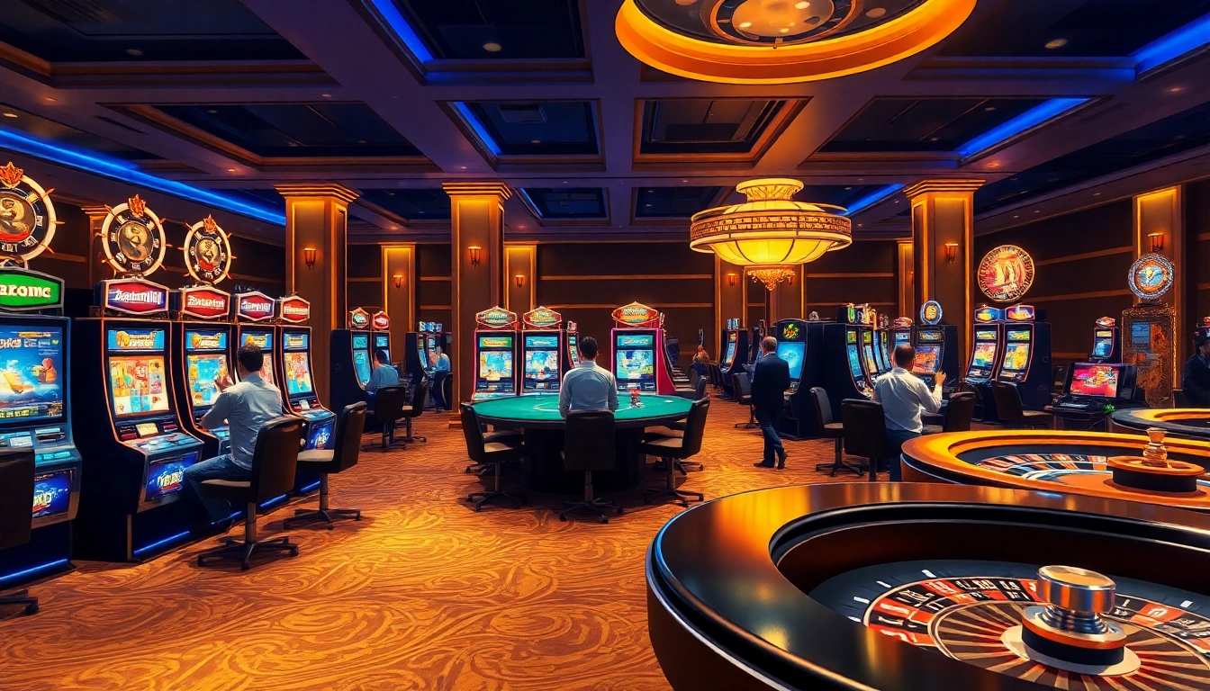Rasakan kegembiraan aman788 slot gacor di meja kasino mewah dengan permainan slot yang cerah dan pemain yang terlibat.
