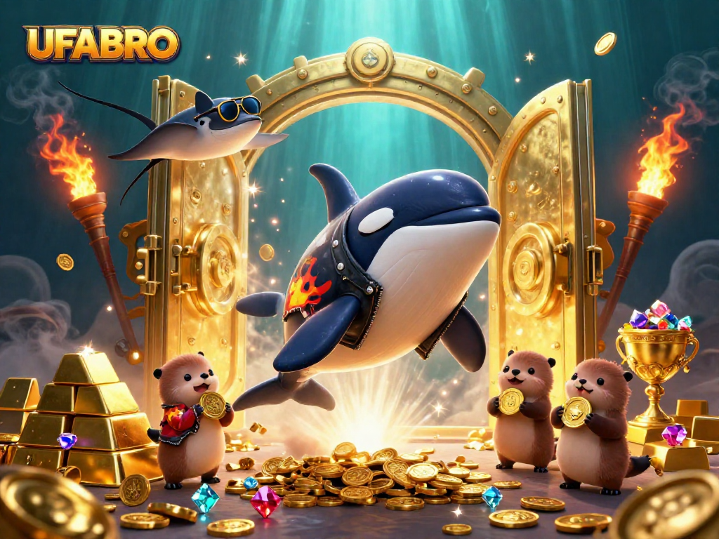 Win big at UFABRO with vibrant casino-themed adventure featuring gold treasures and lively sea characters.