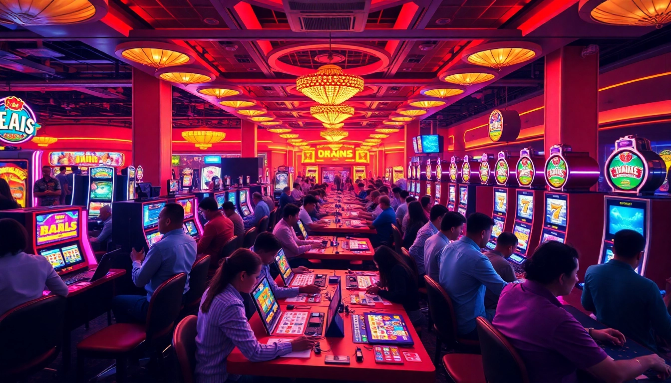 Experience the thrill of an online casino with vibrant gaming action and exciting player engagement.