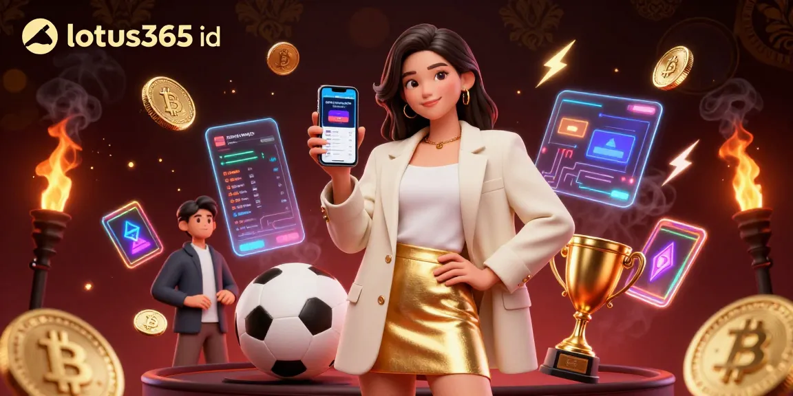 Engage with lotus365 id for seamless sports betting, featuring a stylish woman holding a betting app.