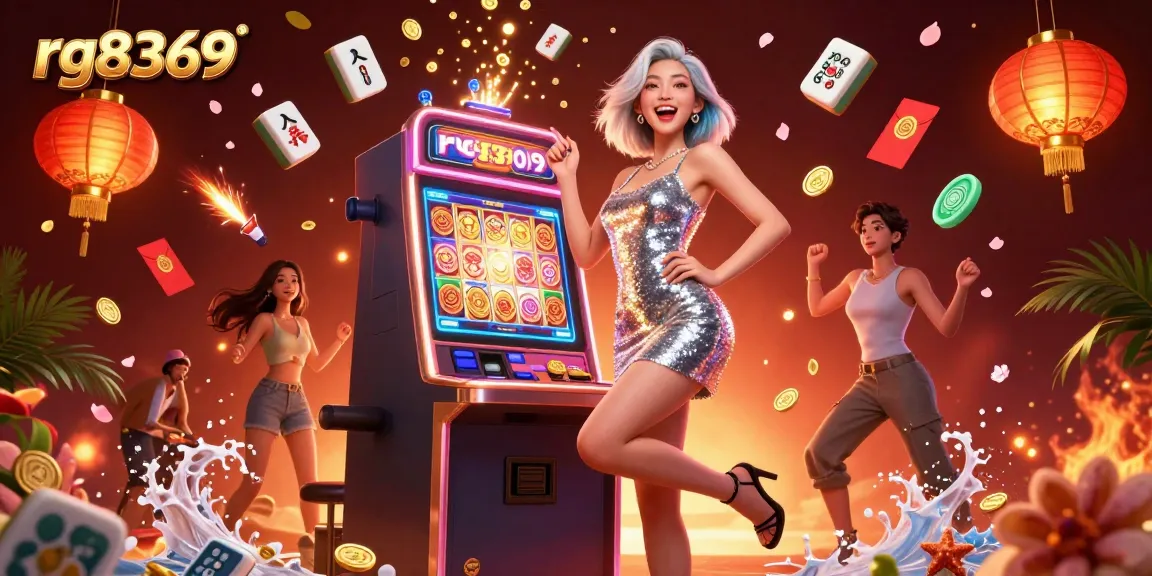 Celebrate jackpots with rg8369 in a vibrant casino scene featuring stunning visuals and dynamic elements.