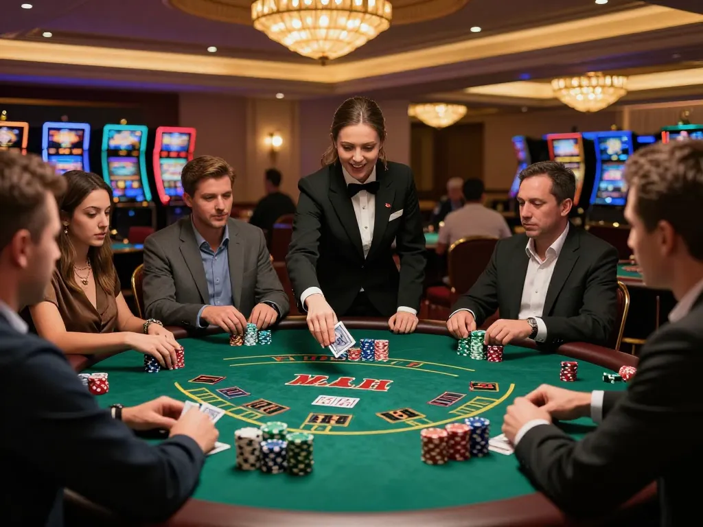 Players engaging at a blackjack table in 789 CLUB, showcasing competitive gaming and excitement