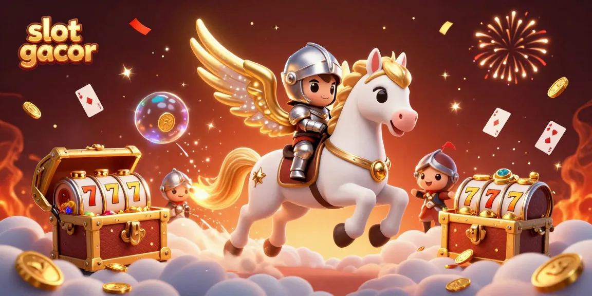 Engage with slot gacor featuring a celestial horse and magical elements, capturing casino excitement.