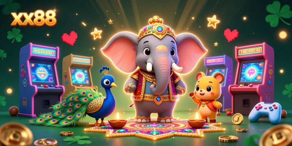 Experience thrilling gameplay at xx88 with vibrant casino elements and colorful characters lighting up the scene.