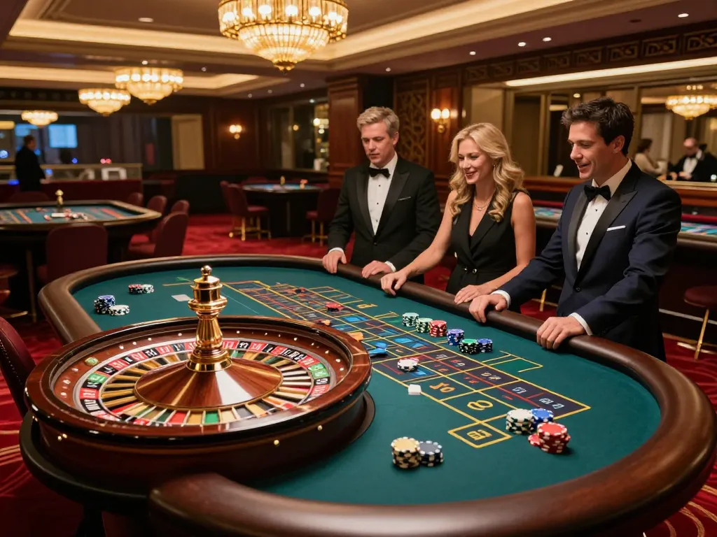 Experience the excitement at https://f1686s.com/ with thrilling roulette gameplay and vibrant casino lights.