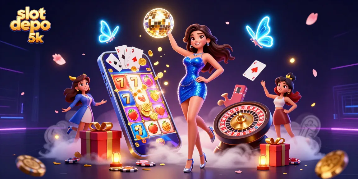 Spin to win at slot depo 5k with vibrant slot games showcasing colorful reels and dynamic casino elements.