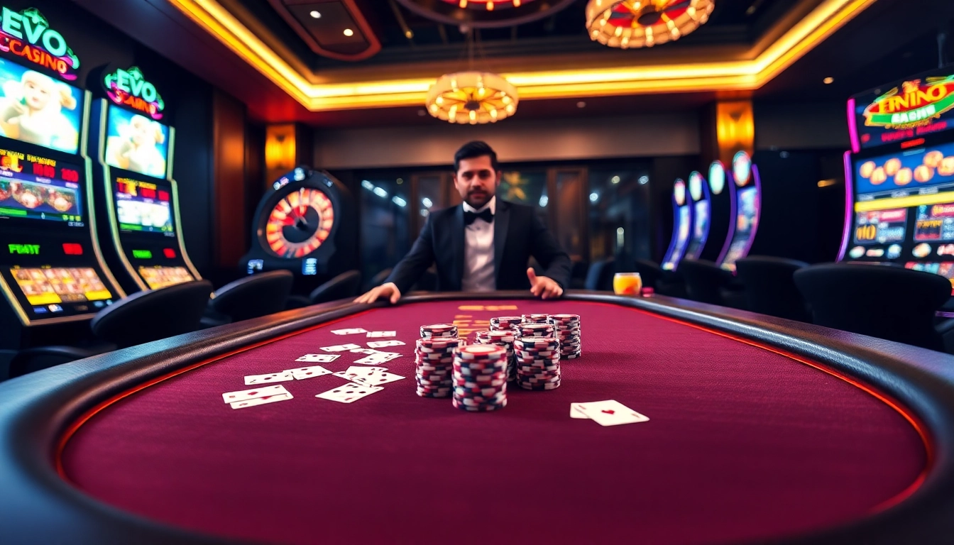 Experience thrilling gameplay at EVO Casino with live dealer games and luxurious surroundings.
