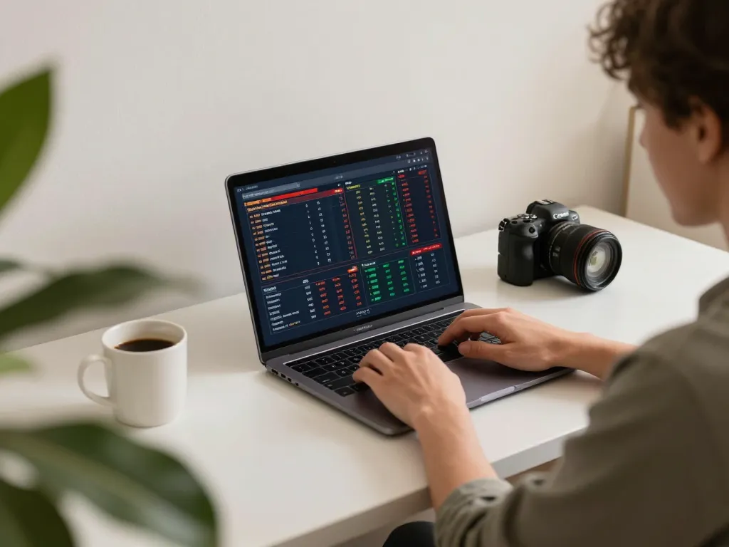 Betting on ta88 with live odds displayed on laptop, creating a strategic online gambling atmosphere