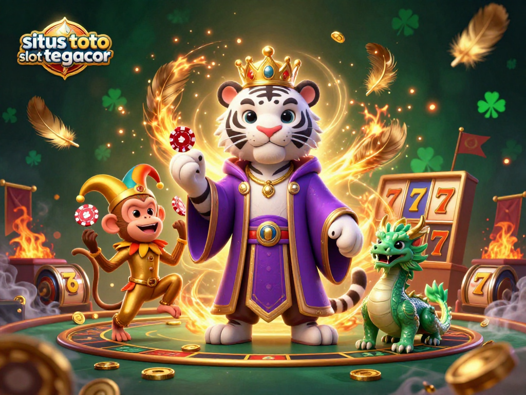 Experience the excitement at situs toto slot tergacor with vibrant 3D characters in a lively casino setting.