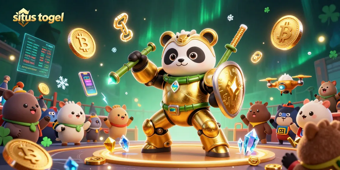 Experience exciting gameplay at situs togel with a vibrant colorful 3D illustration capturing the thrill of online lotteries.