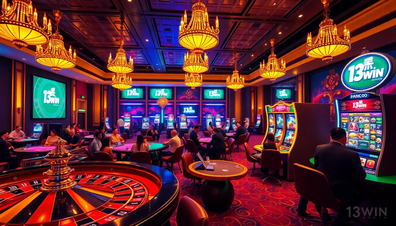 Players enjoy immersive gaming experiences at 13win’s luxury casino tables.