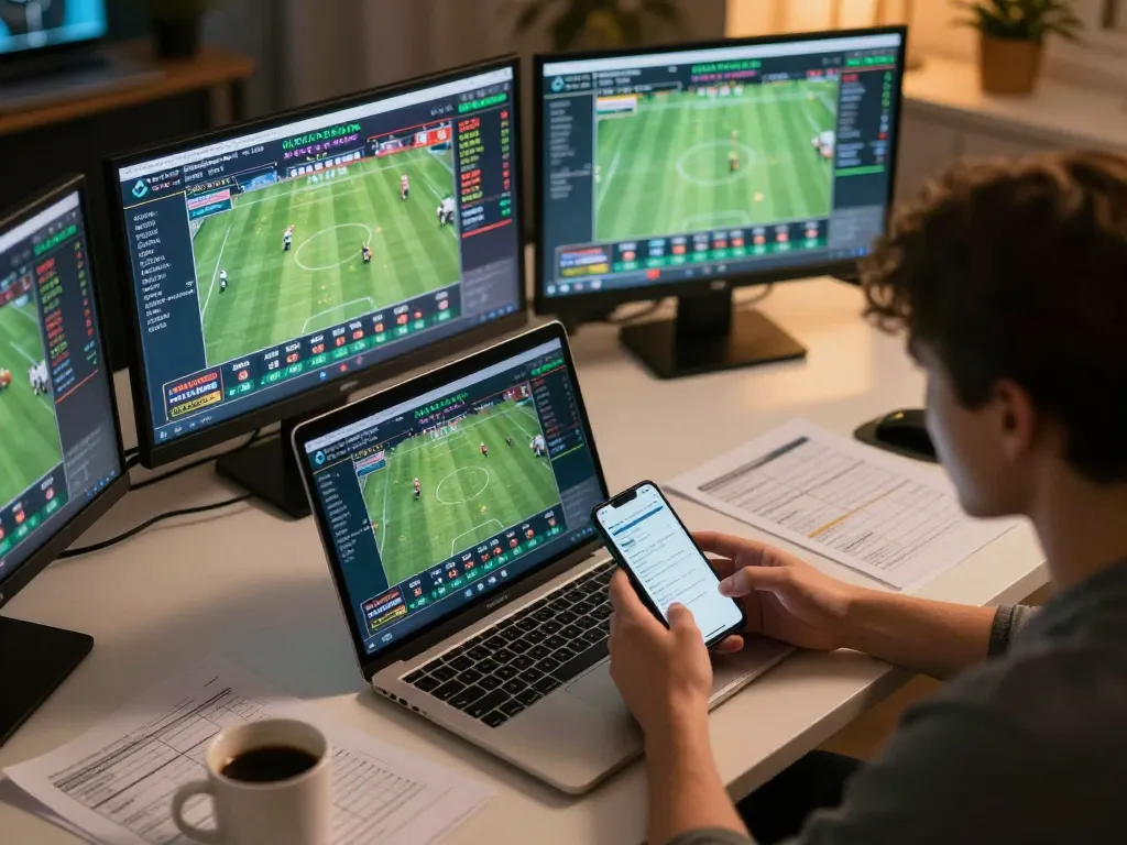 Bet on live sports events with ALO8 platform from a cozy home office setup