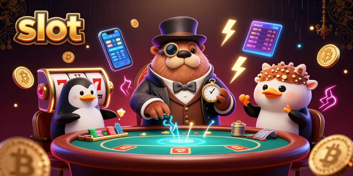 Spin the slot reels with the jolly walrus and friends at the underwater poker table.
