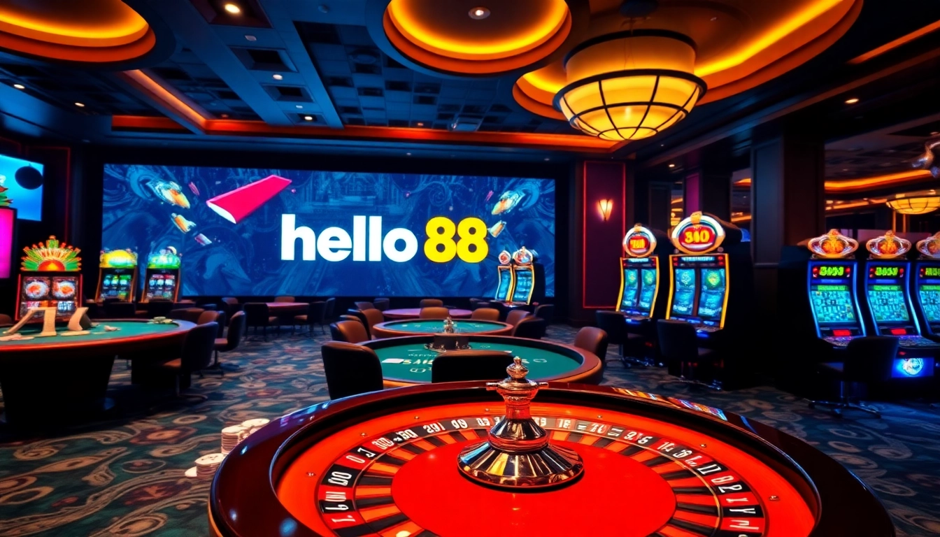 Experience the excitement at Hello88's casino with thrilling games and vibrant betting action.