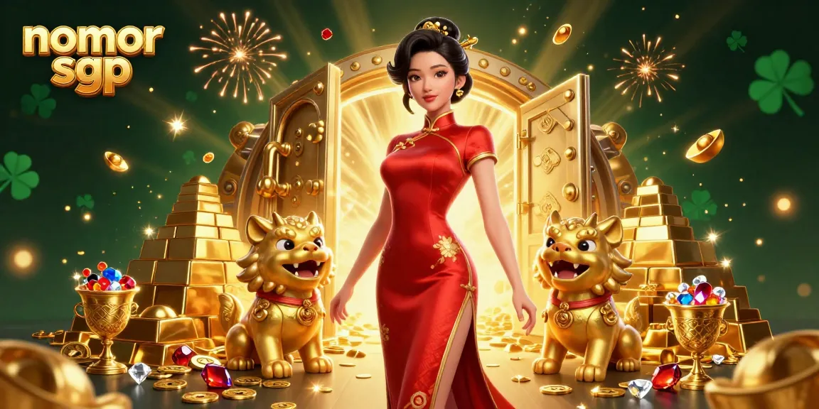 Check the latest nomor sgp results with a glamorous illustration of celebration and gaming