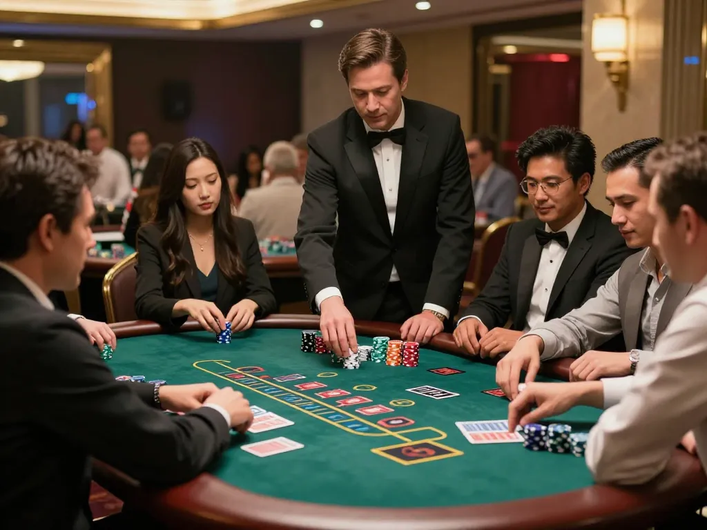 Engaged players enjoying blackjack at https://rr88.navy/, showcasing strategic bets and exciting gameplay