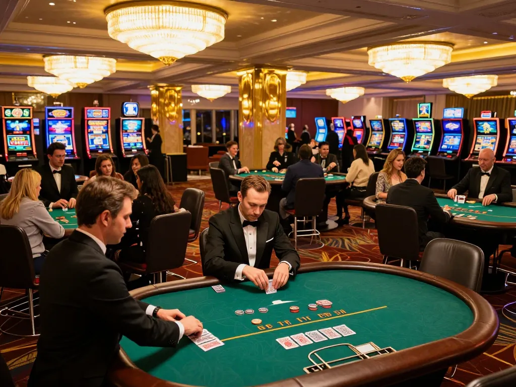 Players enjoying poker action at NK88 casino, showcasing vibrant atmosphere and engagement.