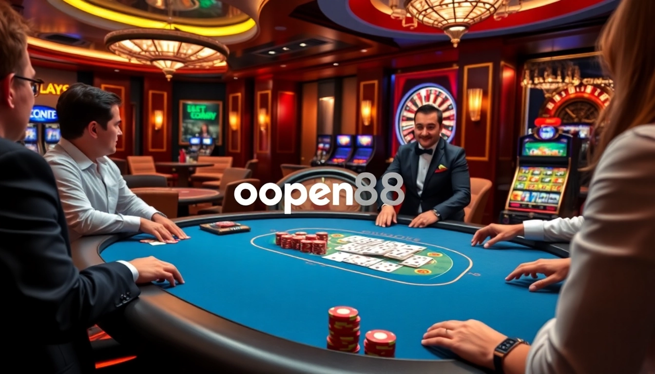 Experience the excitement at Nhà cái uy tín open88 with a professionally set poker table.
