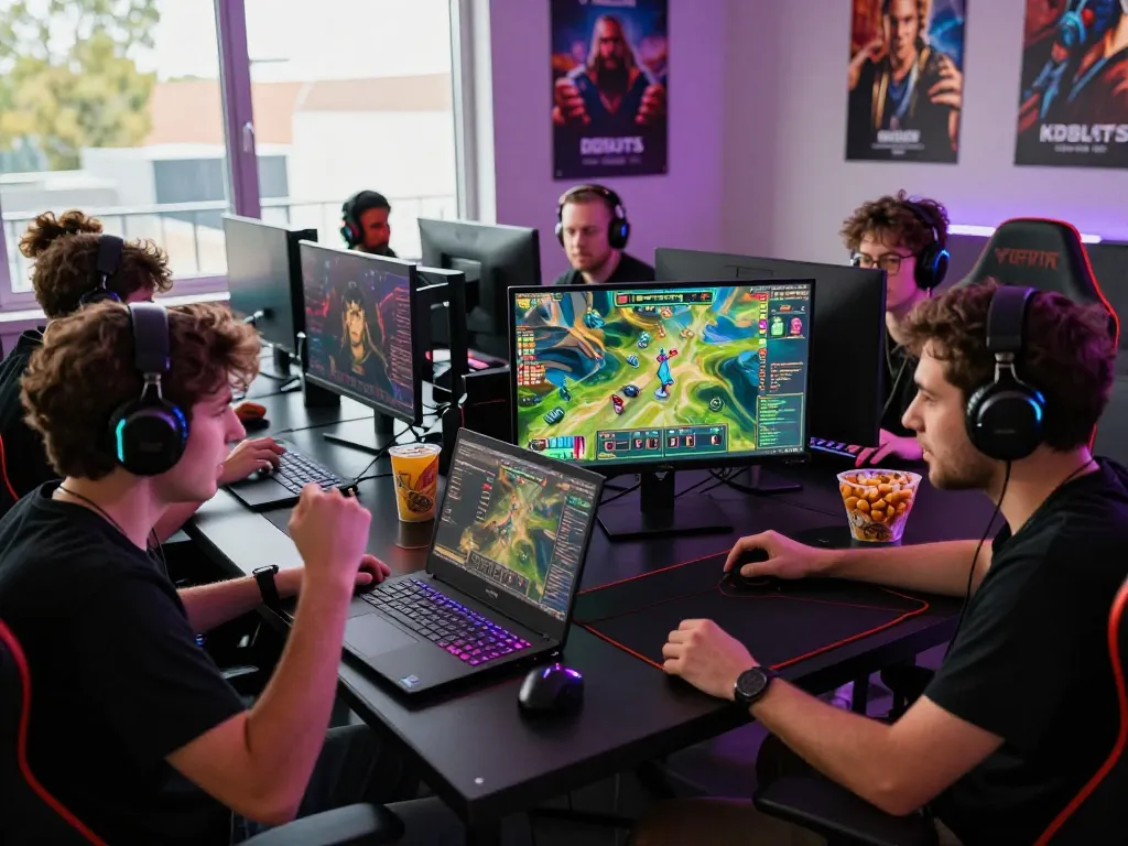 Players enjoying their time on KDSLOT platform in a vibrant gaming environment.