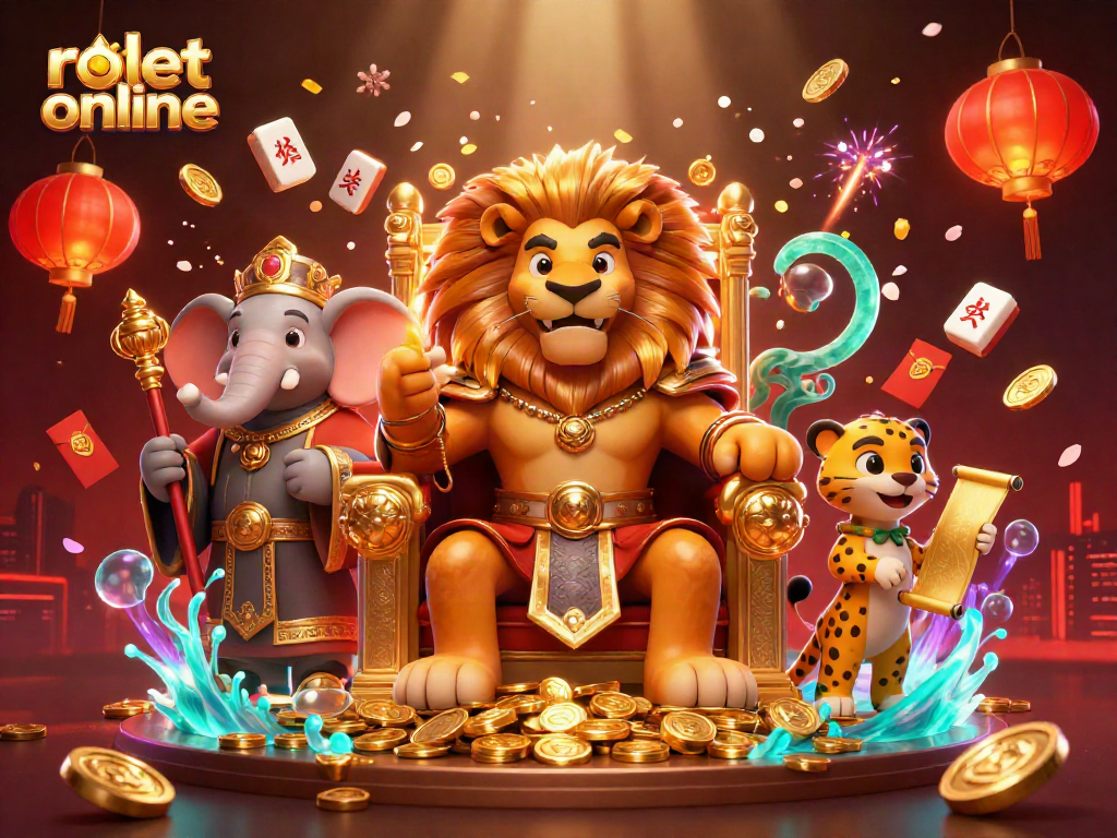 Engage in rolet online with vibrant 3D casino characters and dynamic game elements.