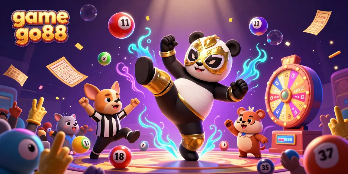 Catch the excitement of game go88 with panda wrestler, golden tickets, and dynamic lottery elements!