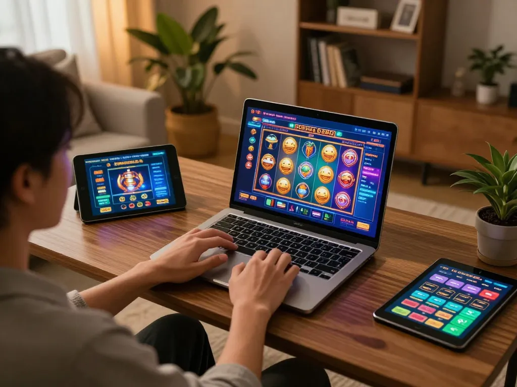 Engaging with online gaming at https://sc88.charity/, showcasing a vibrant slot game experience