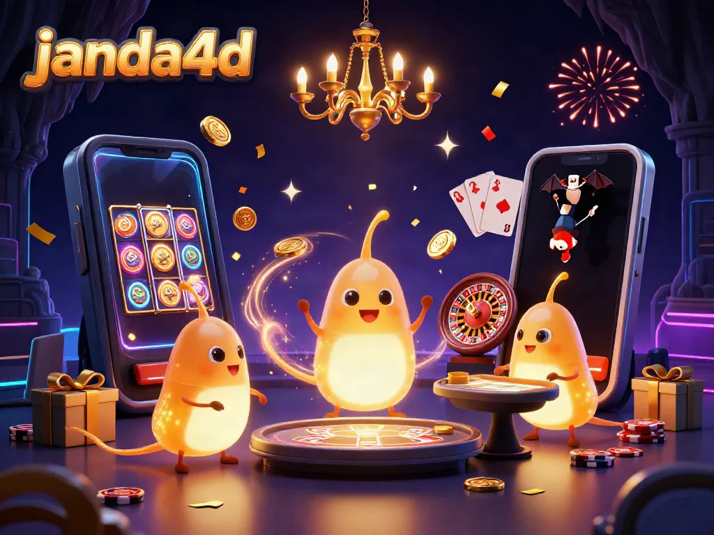 Mencoba keberuntungan di permainan janda4d dengan suasana kasino yang meriah dan cerah.