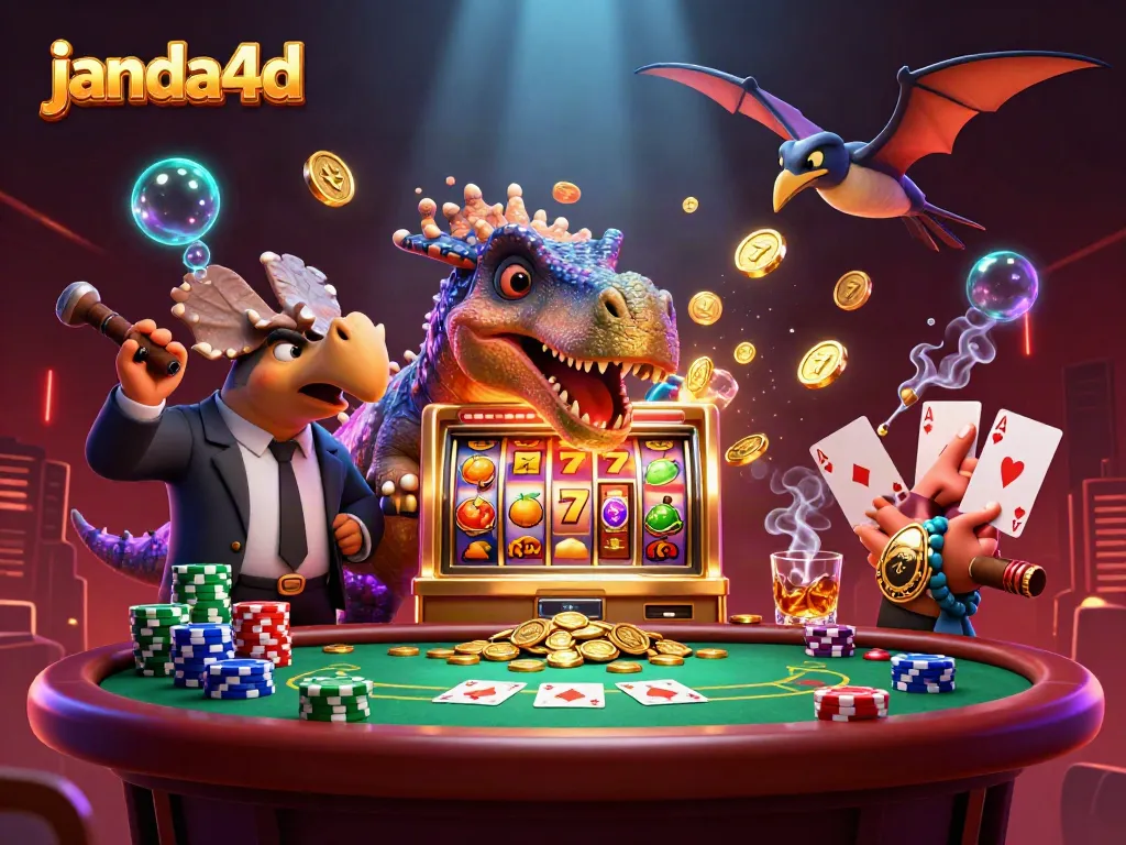 Permainan slot janda4d dengan dinosaurus dan jackpot yang mengalir dengan menarik