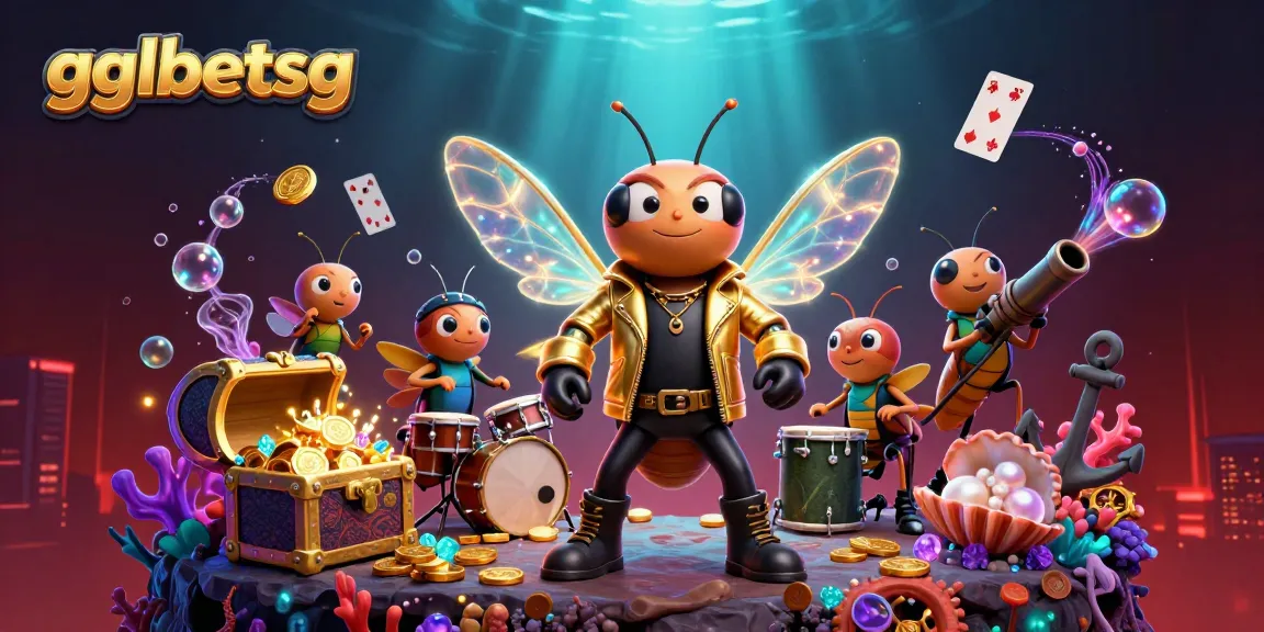 Bet on thrilling esports with gglbetsg in this vibrant 3D casino scene, featuring characters immersed in action.