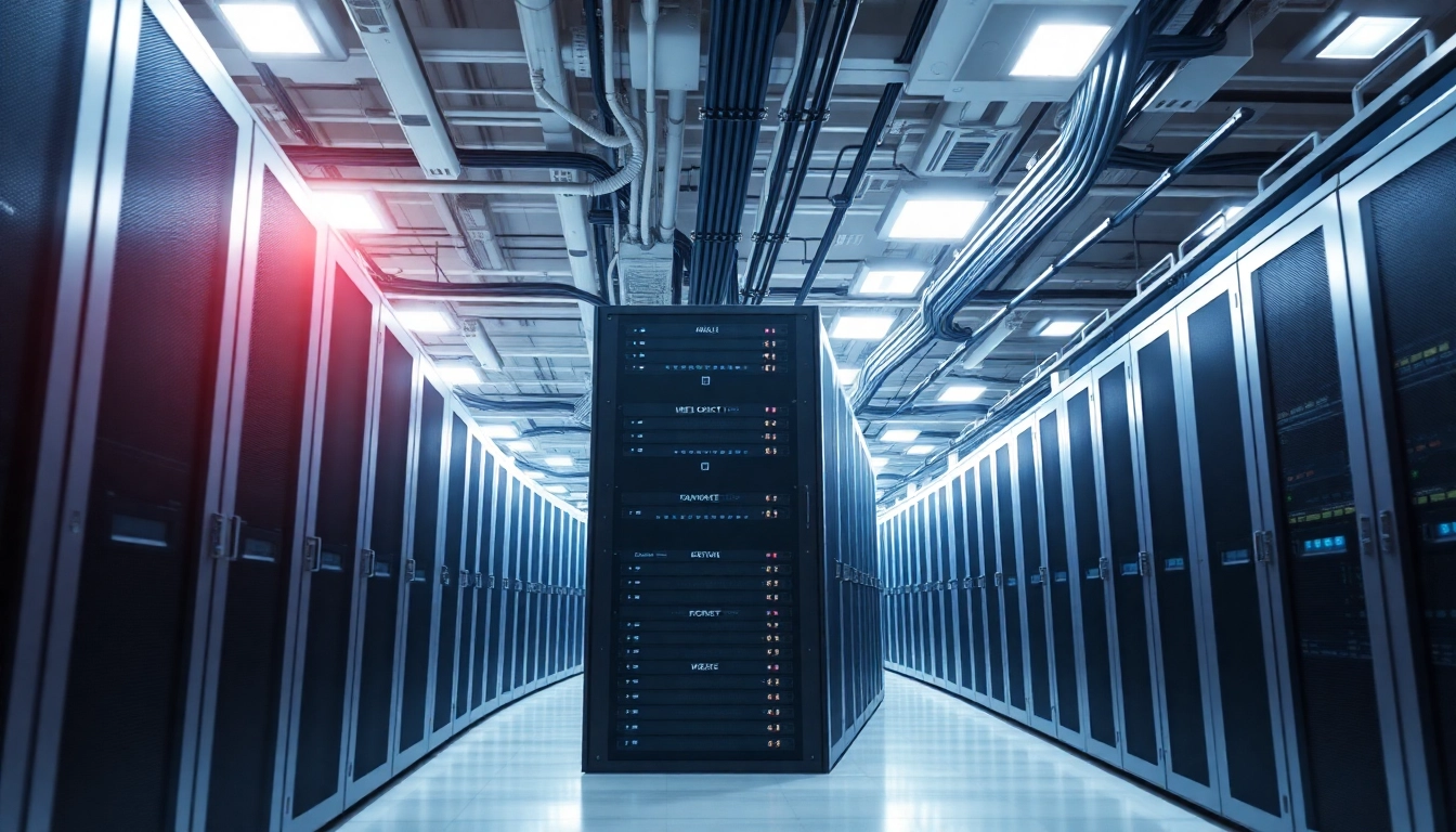 Showcase of adult hosting servers in a modern data center environment.