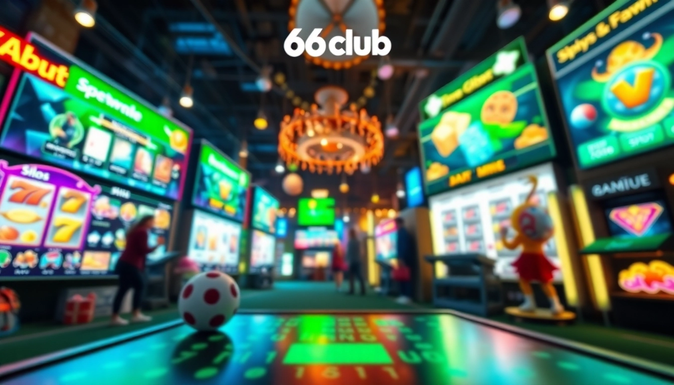 Exciting online gaming interface showcasing 66club with vibrant colors and modern design.