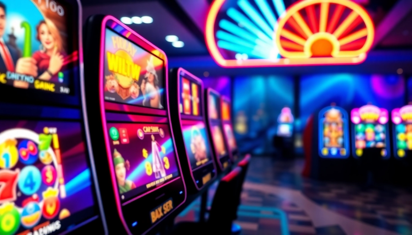 Menampilkan garasislot yang menarik dengan antarmuka permainan modern dan slot berwarna-warni.