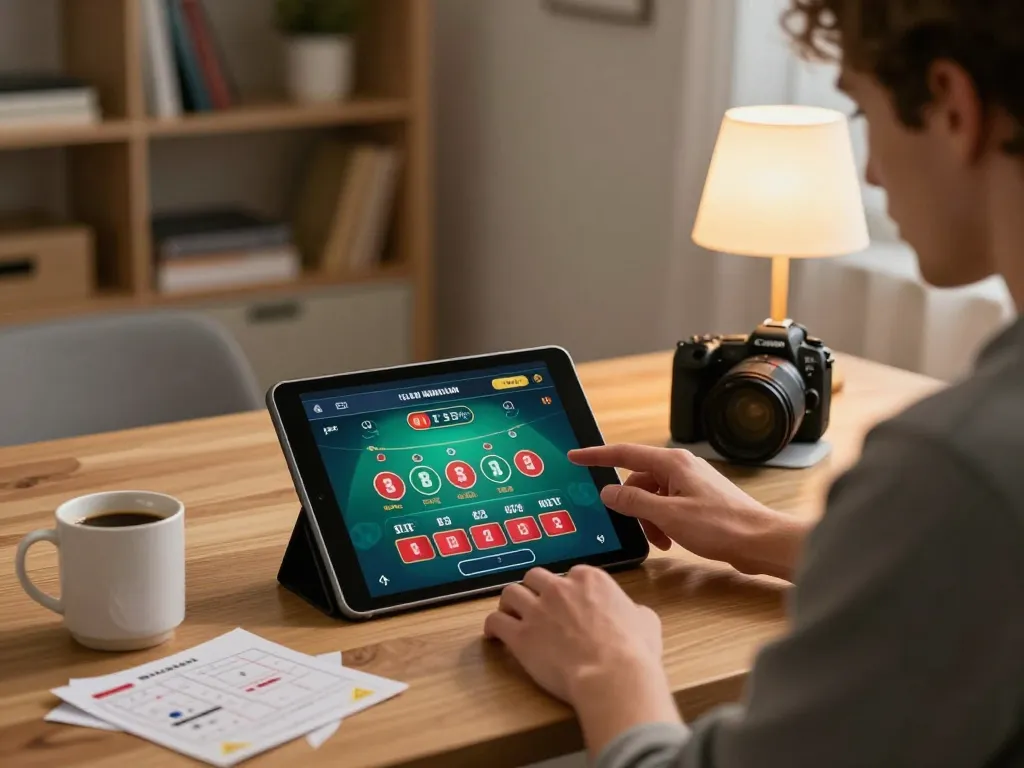 Player strategizing with 123bmvp while engaging in a live dealer baccarat game.