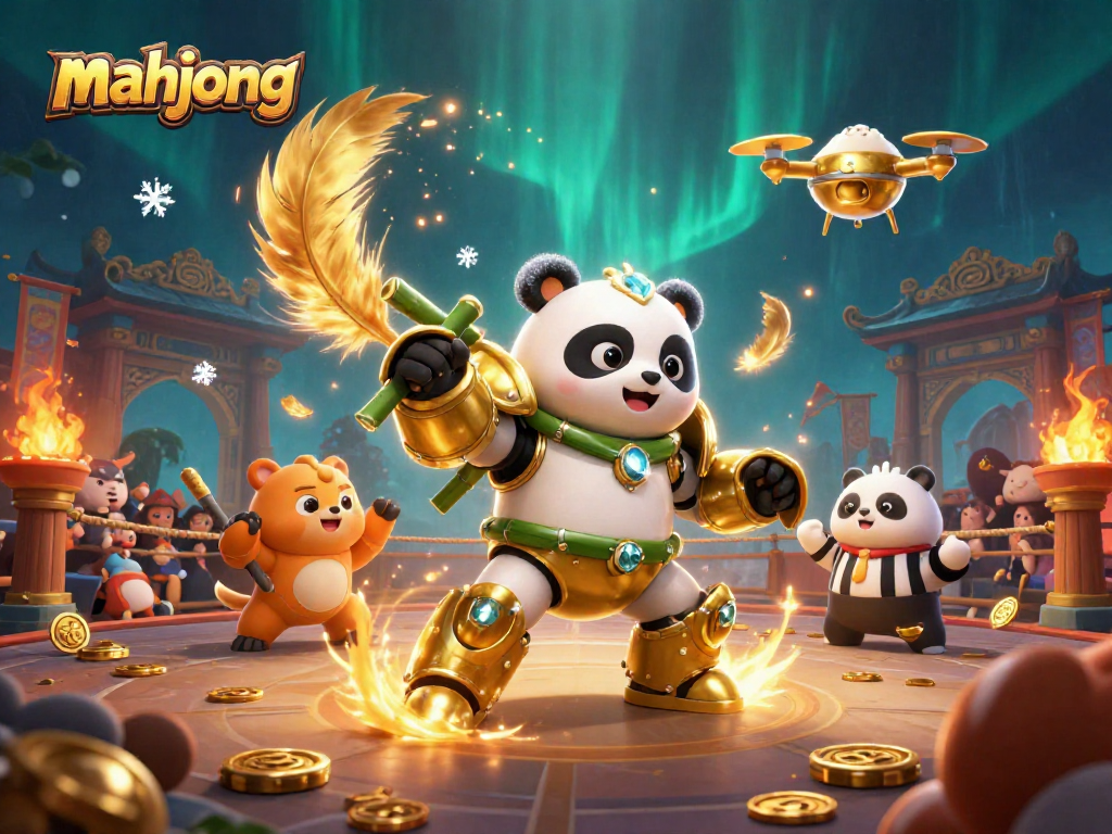 Experience thrilling mahjong gaming with dynamic 3D characters and rich casino elements.
