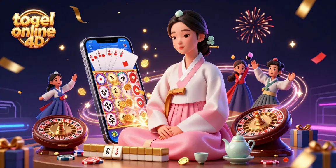 Experience the excitement of togel online 4D with a captivating scene filled with casino elements and winning vibes.