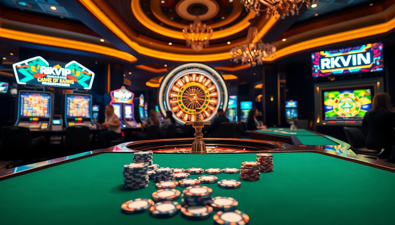 Experience the vibrant atmosphere of Rikvip with exciting casino games and engaging players.
