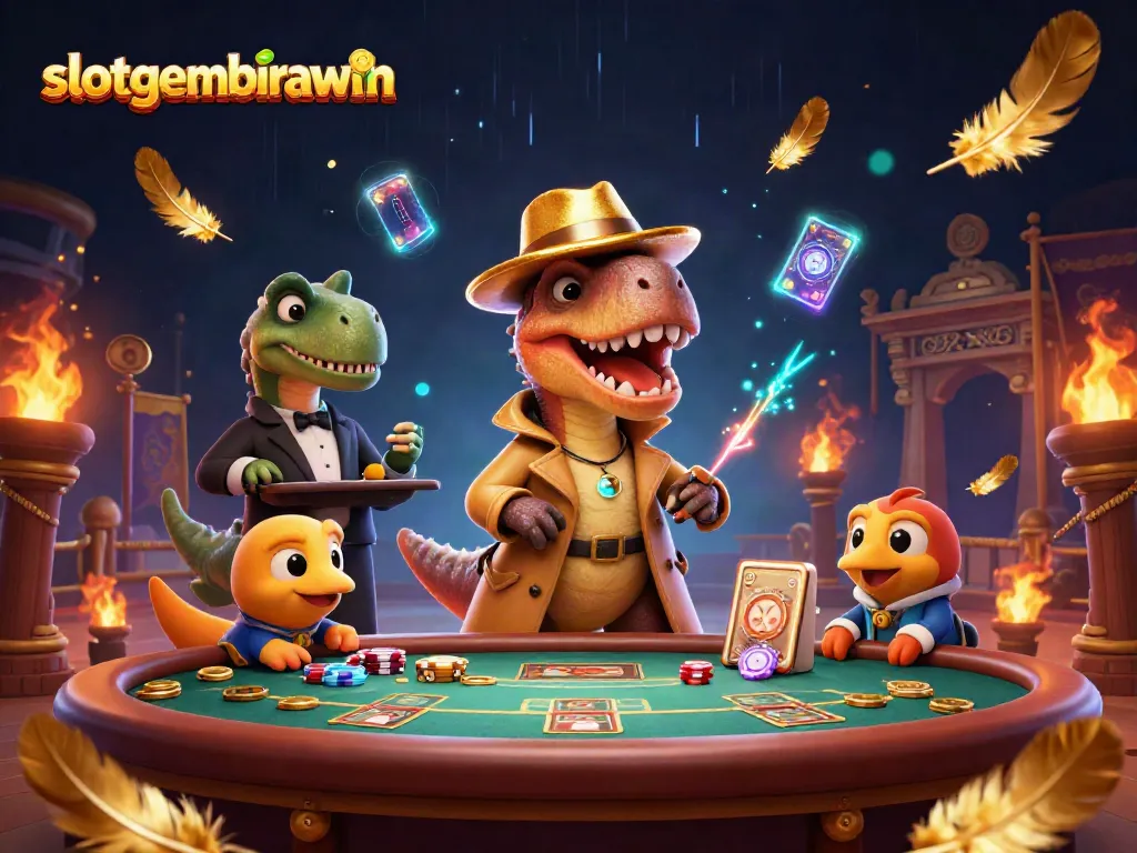 Experience thrilling blackjack action at slotgembirawin with engaging characters and dynamic gaming elements.