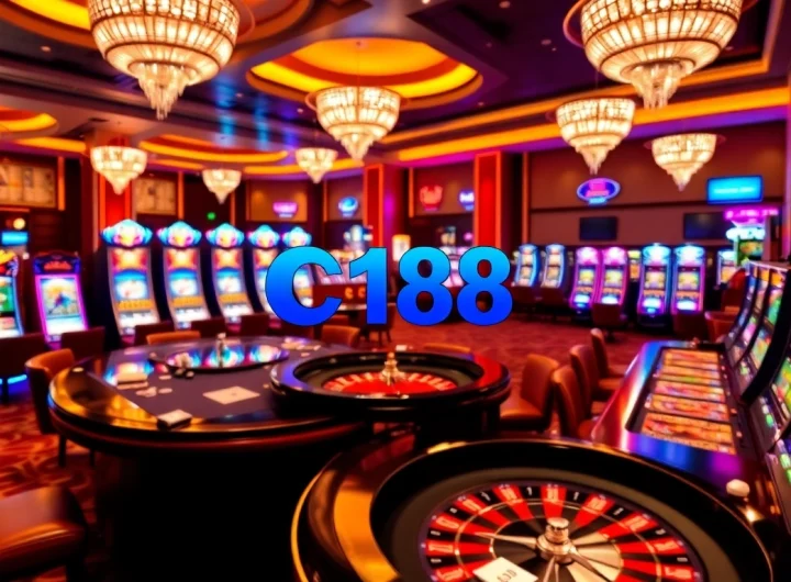 Experience the thrill of gaming at C168 with vibrant tables and exciting slot machines.