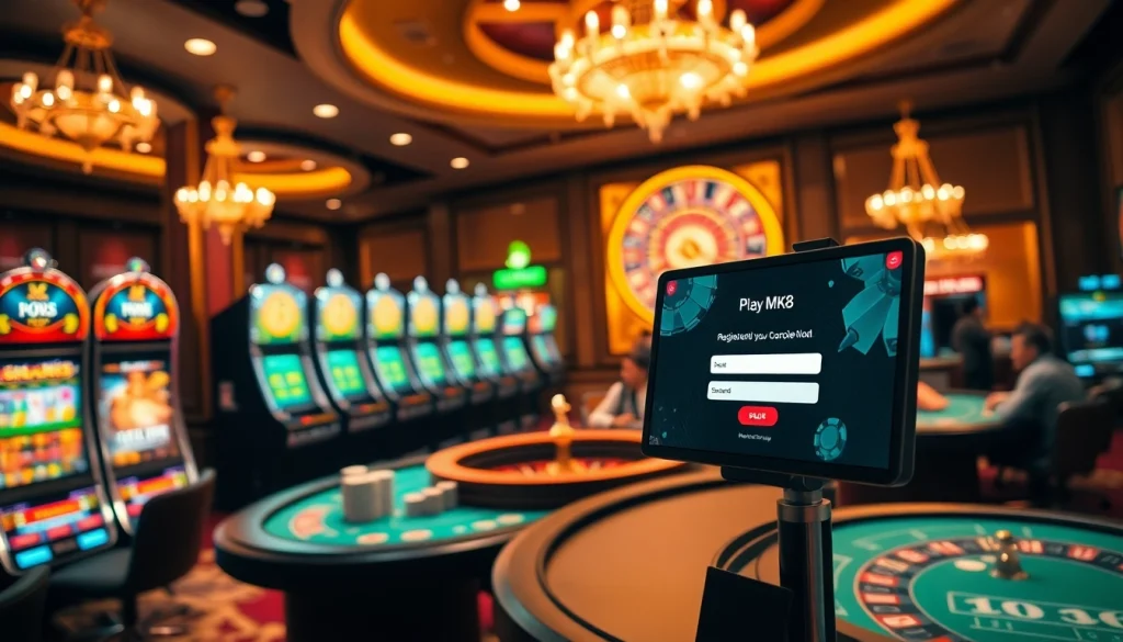 Experience the thrill of สมัคร MK8 with exciting casino gameplay, featuring vibrant slot machines and poker.