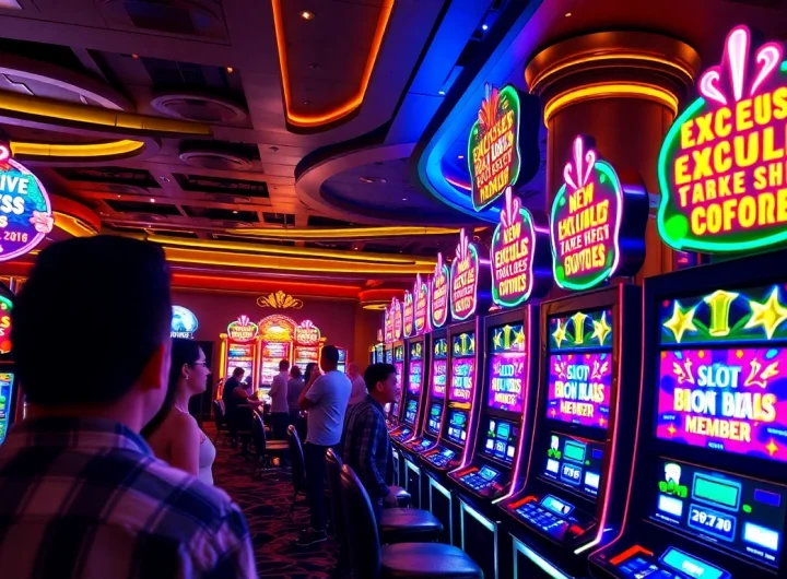 Experience the excitement of winning with a slot bonus new member at vibrant casino machines.