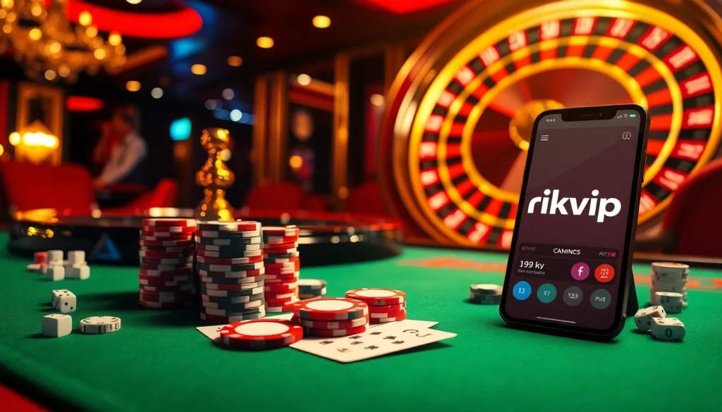 Players enjoy thrilling games at Rikvip's luxurious casino.