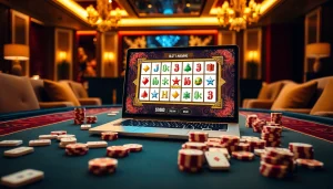 Experience the thrill of the demo slot mahjong game in an upscale casino setting.