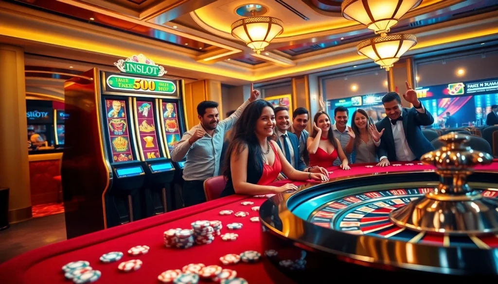 Experience thrilling gameplay at idnslot with exciting slots, vibrant poker chips, and a luxurious casino atmosphere.