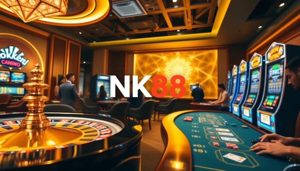 Experience the thrill of high-stakes gaming at https://nk88s.com/ featuring an immersive online casino atmosphere.