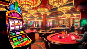 Rasakan sensasi menang besar di slot gacor gampang menang dengan suasana kasino yang berwarna-warni.