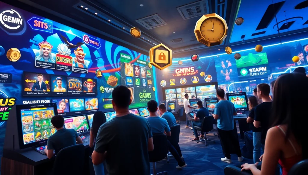 Vibrant online gaming experience at gemwin.it.com with interactive games and enthusiastic players.