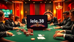 High-stakes poker action with lego138 branding, showcasing vibrant casino elements.
